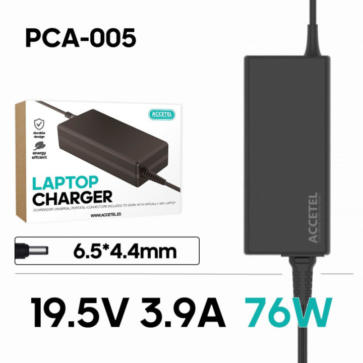 PCA-005 Carregador Portátil Sony 19.5V 3.9A 6.5*4.4mm 75W