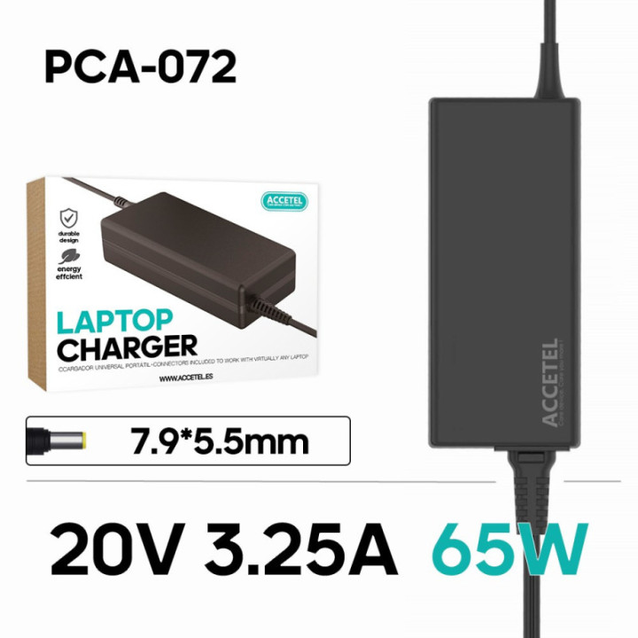 PCA-072 Carregador Portátil Levono 20V 3.25A 7.9*5.5mm 65W
