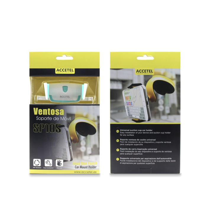 SP105 Suporte de Telefone para Ventosas Universal AutoClip - Branco