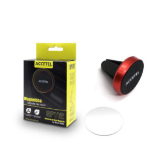 SP112 Suporte de Telefone para Carro Saída de Ar com Suporte Magnético - Vermelho