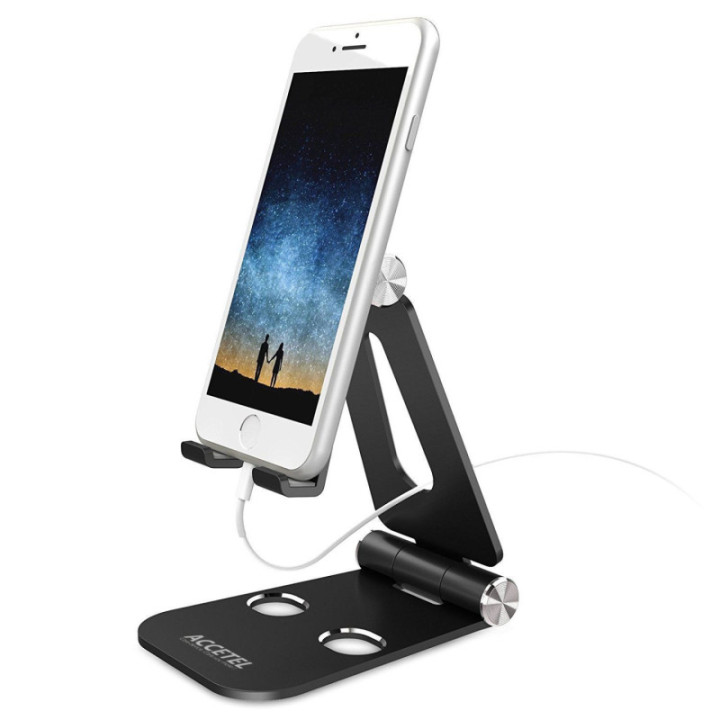 SP113 Suporte de Mesa para Celular ou Tablet - Preto