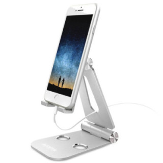 SP113 Suporte de Mesa para Celular ou Tablet - Prata