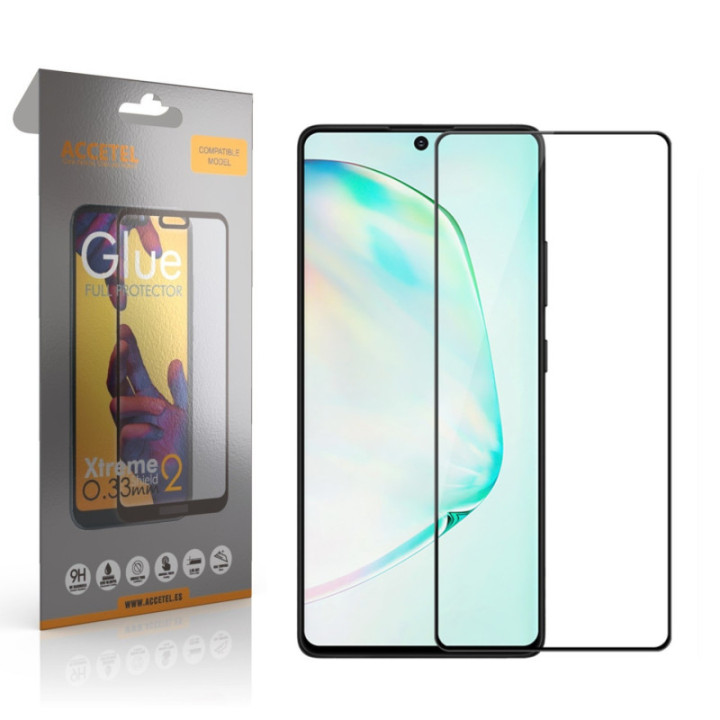 Película de Vidro 2D Full Glue - Samsung Galaxy Note 10 Lite / A81 Preto