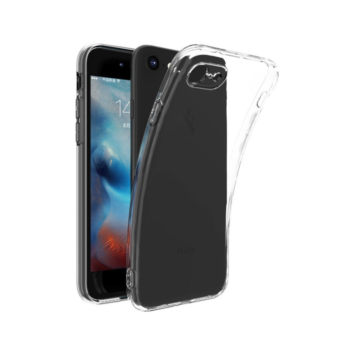 Silicone Transparente 2.0 TPU - iPhone 7G / 8G / SE (Proteção de Lente)