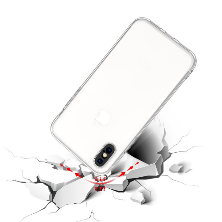 Silicone Transparente 2.0 TPU - iPhone X/XS (Proteção de Lente)