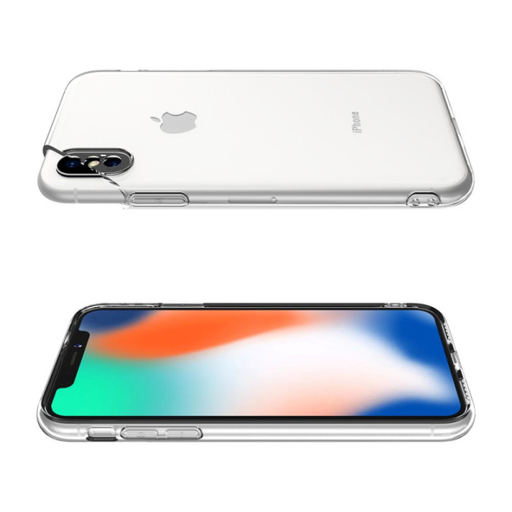 Silicone Transparente 2.0 TPU - iPhone X/XS (Proteção de Lente)