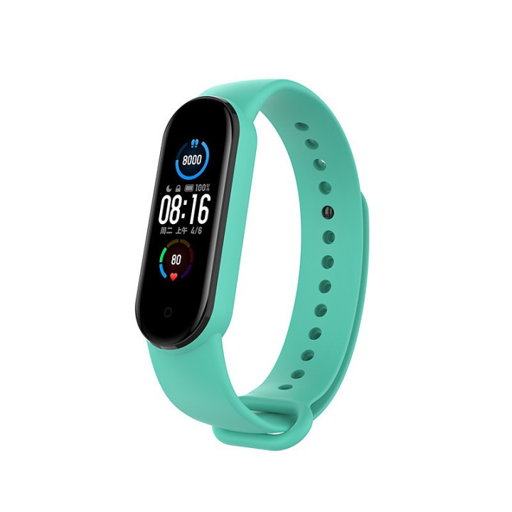 Correia de Silicone Mi Band 5 - Verde
