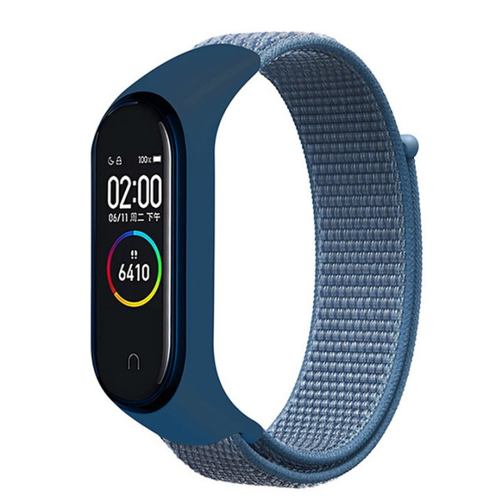 Correia de Nylon com Velcro Mi Band 5 - Azul