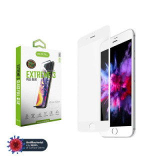 Protetor de Vidro Antimicrobiano - iPhone 7 Plus/8 Plus Branco