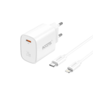 AC623 Carregador de Parede Carregamento Rápido USB-C PD 20W - Cabo Tipo-C para Lightning 1M