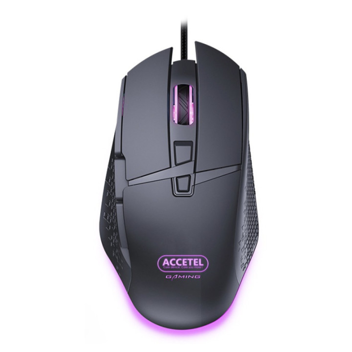 Rato óptico para jogos PCM291 RGB 1200/2400/4800/7200 DPI