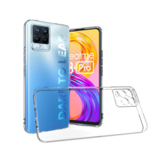 Silicone Transparente 2.0 TPU - Realme 8/8 Pro (Proteção de Lente)