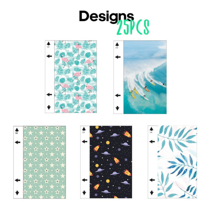 MPT-L6 Folhas Traseiras  - Desenhos (Pacote 25)