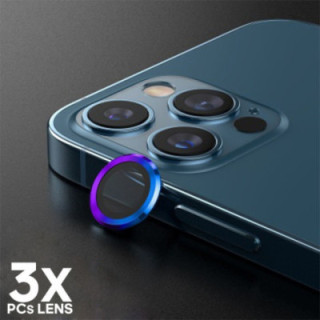 Protetor de Vidro de Lente Câmera Metálico - iPhone 11 Pro 6.1" / 11 Pro Max 6.5" / 12 Pro 6.1"(3 unidades)