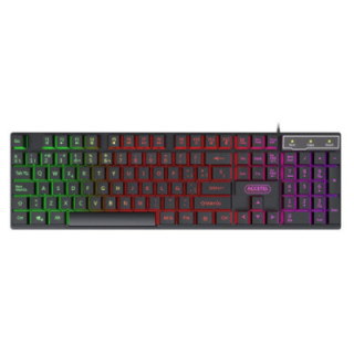 PCT215 Teclado com Fio de Iluminação RGB - Preto