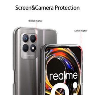 Silicone Transparente 2.0 TPU - Realme 8i (Proteção de Lente)