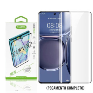Película de Vidro Curvo Full Glue - Huawei P50 Pro Preto