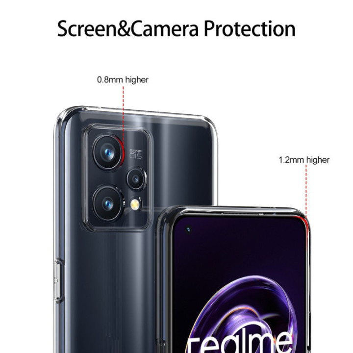 Silicone Transparente 2.0 TPU - Realme 9 Pro Plus (Proteção de Lente)