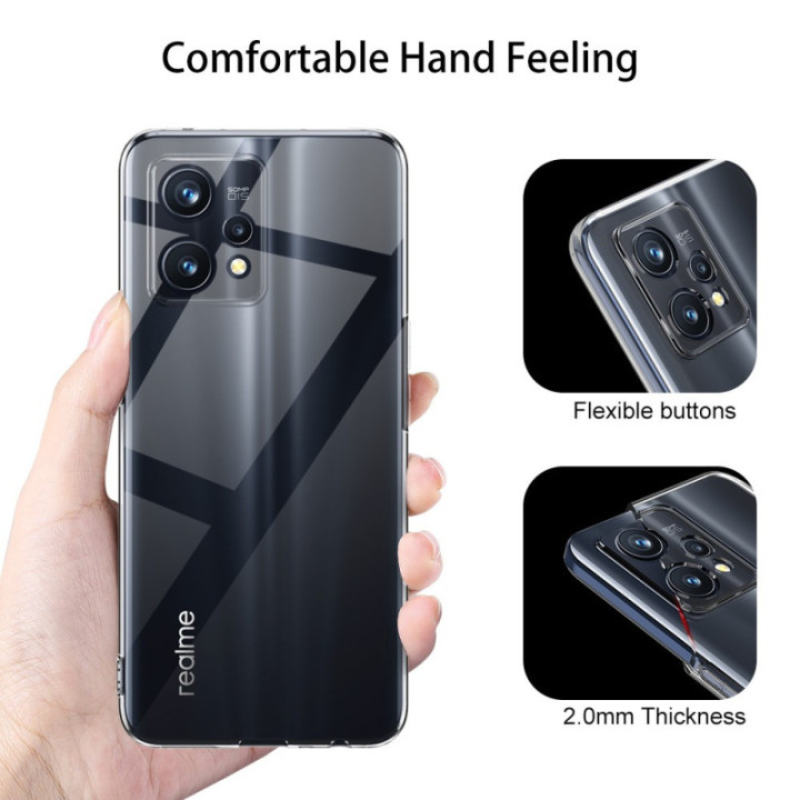 Silicone Transparente 2.0 TPU - Realme 9 Pro Plus (Proteção de Lente)
