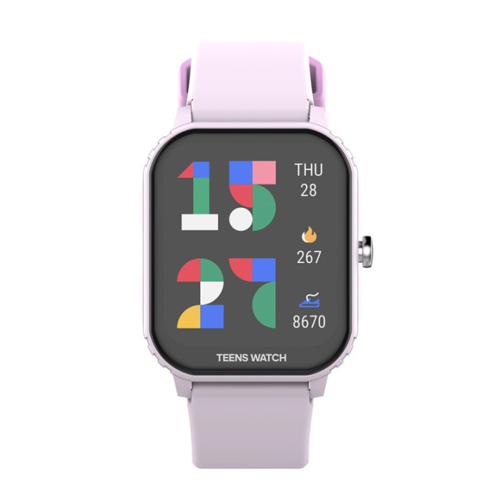 Lekus R-Start Youth Smart Watch 8-15 anos Multifunções - Rosa/Violeta