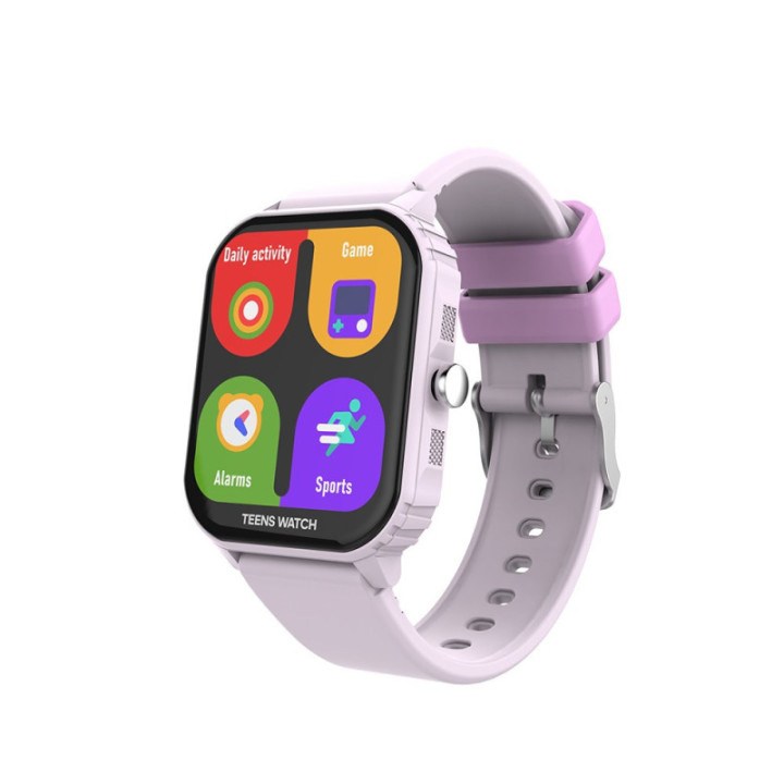 Lekus R-Start Youth Smart Watch 8-15 anos Multifunções - Rosa/Violeta