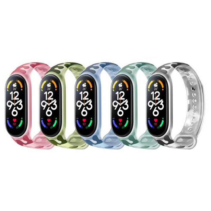 Correia de Silicone Xiaomi Mi Band 5/6/7 Transparente