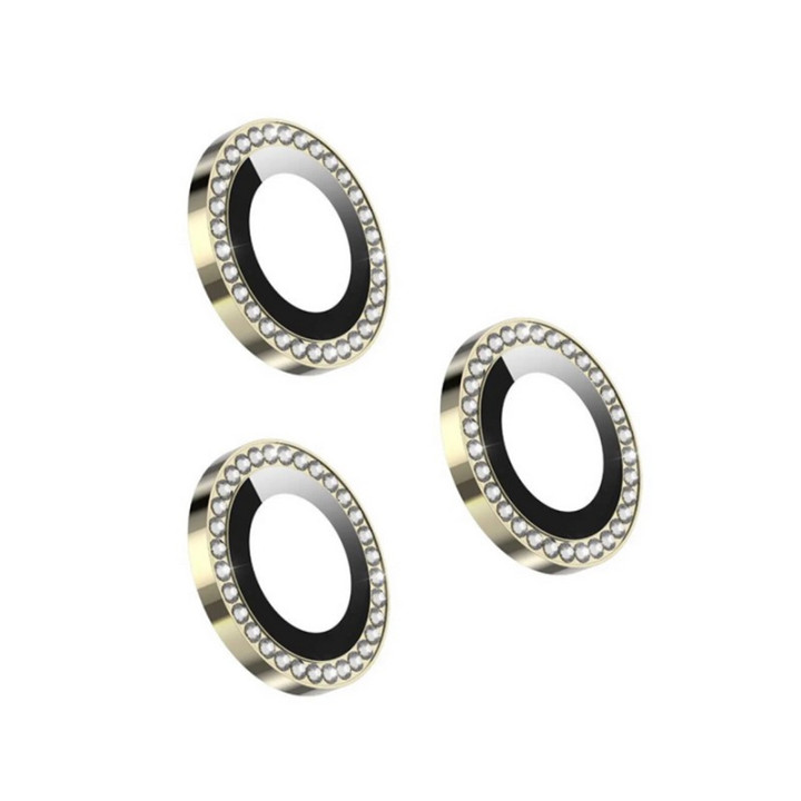 Protetor de Vidro de Lente Câmera Diamante - iPhone 13 Pro 6.1" /13 Pro Max 6.7"(3Unidades)