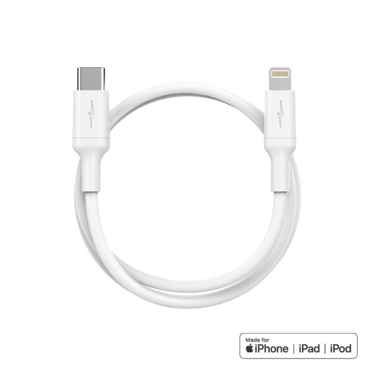 Cabo de Dados Lekus (USB-C + Lightning) MFI 30W 1,2M