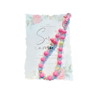 Pingentes Curtos em Contas Coloridas