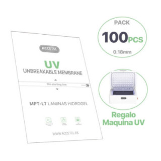 MPT-L7 Espessura das folhas UV 0.18mm - Pacote HD 100 unidades (Presente de Máquina UV inteligente 2)