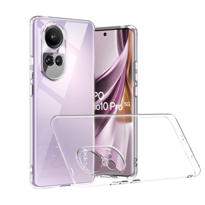 Silicone Transparente 2.0 TPU - Oppo Reno10 Pro 5G (Proteção de Lente)