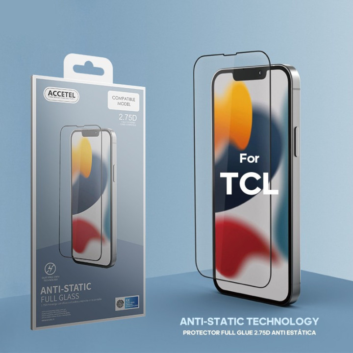 Protetor Antiestático Full Glue 2.75D - TCL 406 Preto
