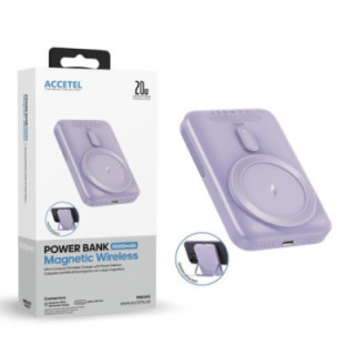PBB2412P Magsafe Bateria Externa Sem Fio de Carregamento Rápido 10000mAh 20W PD 3.0 - Roxo
