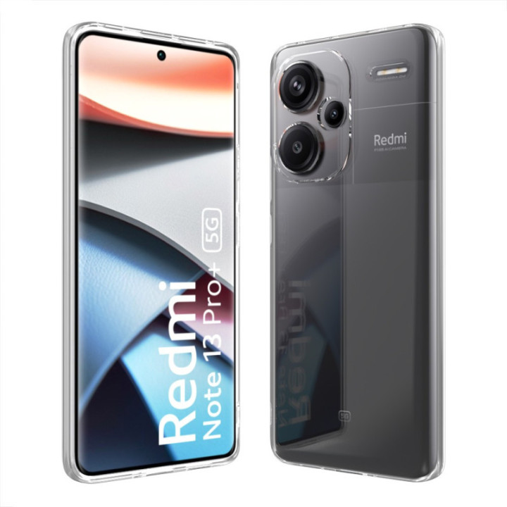 Silicone Transparente 2.0 TPU - Xiaomi Redmi Note 13 Pro+ 5G (Proteção de Lente)
