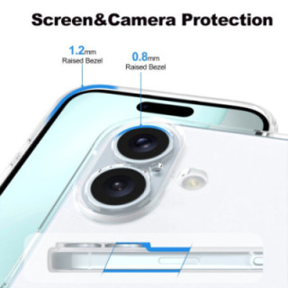 Silicone Transparente 2.0 TPU - iPhone 16 Plus 6.7" (Proteção de Lente)