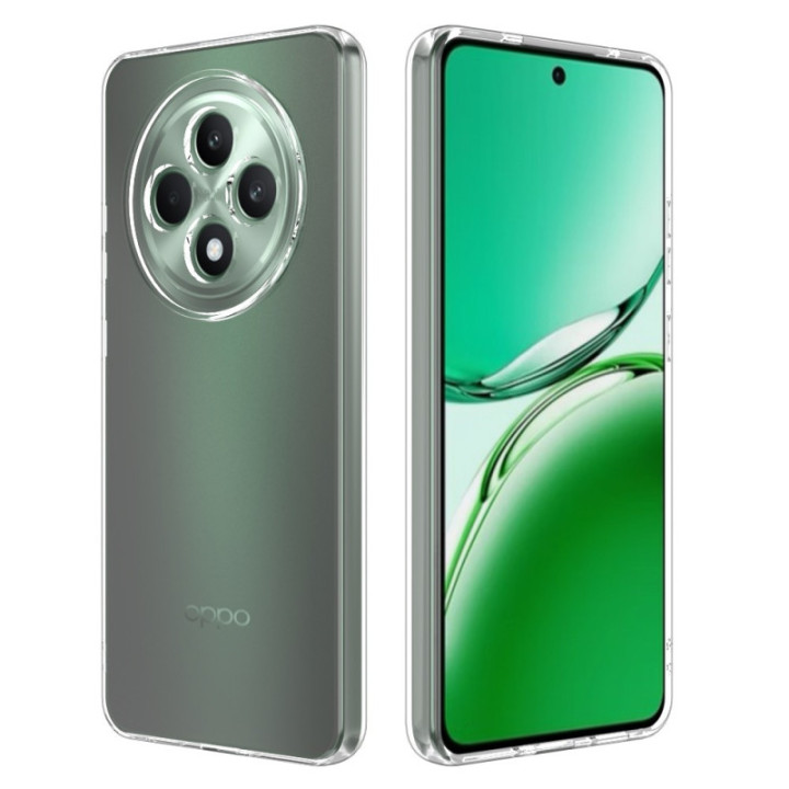 Silicone Transparente 2.0 TPU - Oppo Reno12F 5G (Proteção de Lente)