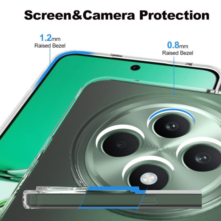 Silicone Transparente 2.0 TPU - Oppo Reno12F 5G (Proteção de Lente)