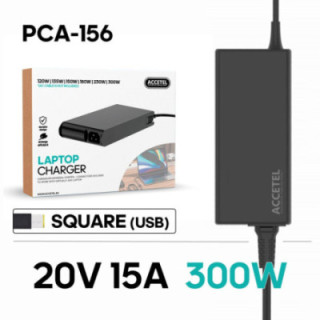 PCA-156 Carregador Portátil Lenovo 20V 15A SQUARE (USB) 300W