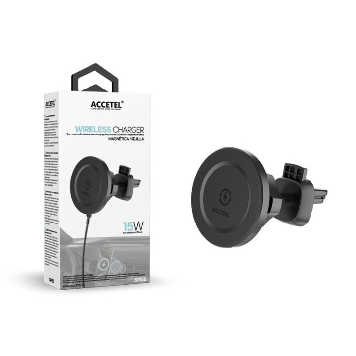 SP155 Suporte Universal Magnético para Carro com Carregamento Sem Fio 15W