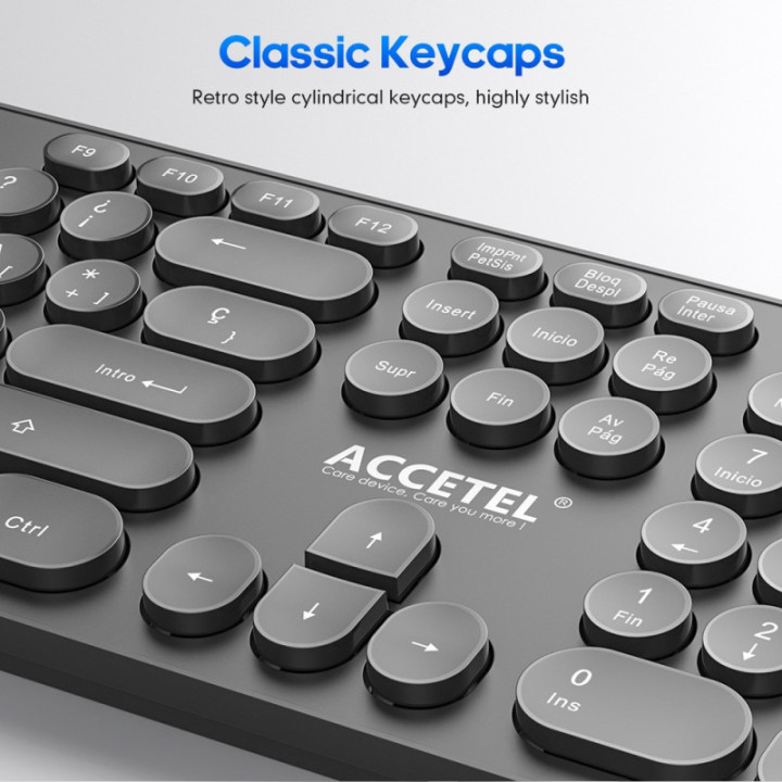 PCT242BK Combo de Teclado e Mouse Sem Fio - Preto (Espanhol)