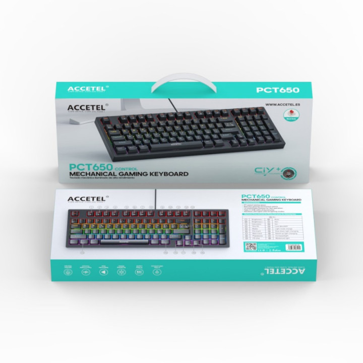 PCT650C Teclado Mecânico com numérico - Preto (Espanhol)