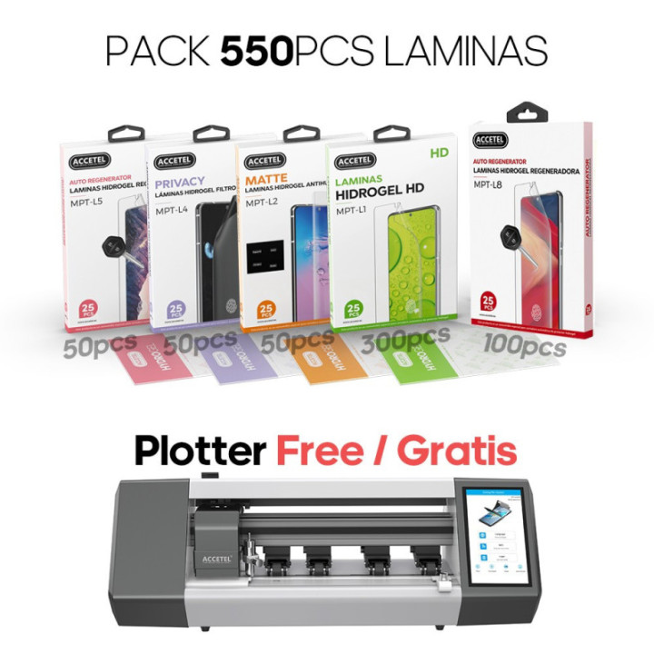 Pacote de 550 Lâminas + Plotter MPT-M3 Grátis