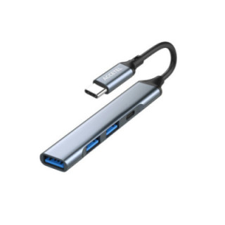 PCH417 Adaptador HUB 4 em 1 USB-C com 3 Portas USB 3.0 + 1 Porta USB-C