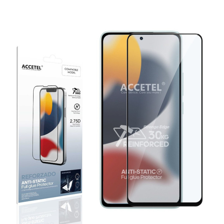 Protetor Full Glue 2.75D Dureza 30kg Antiestático - Redmi Note 14 5G