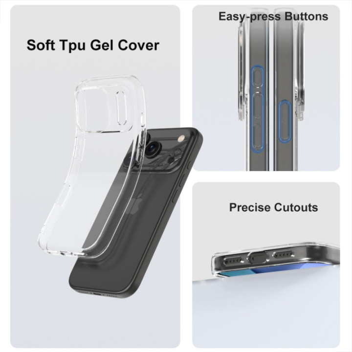 Silicone Transparente 2.0 TPU - iPhone 17 Pro