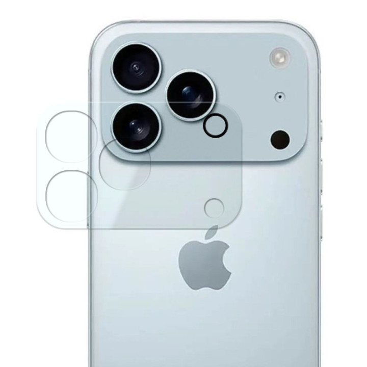 Protetor de Vidro de Lente Câmera HD 9H - iPhone 17 Pro Max