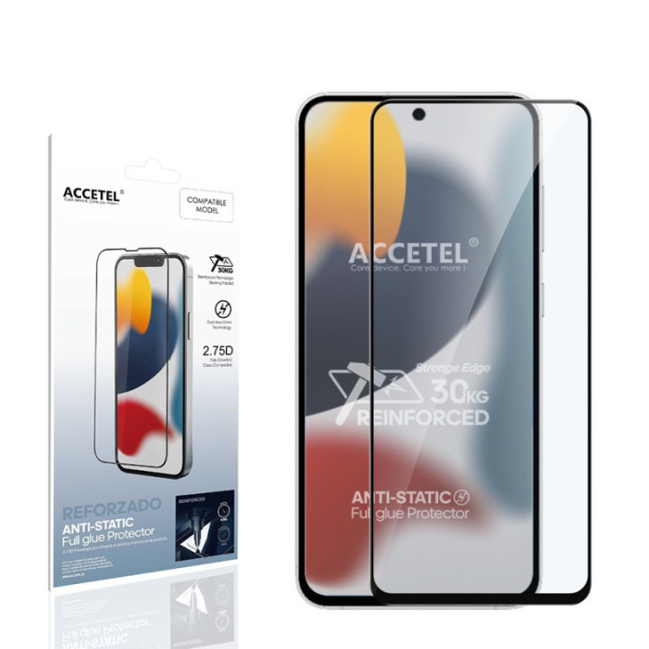 Protetor Full Glue 2.75D Dureza 30kg Antiestático - Samsung Galaxy S25 FE