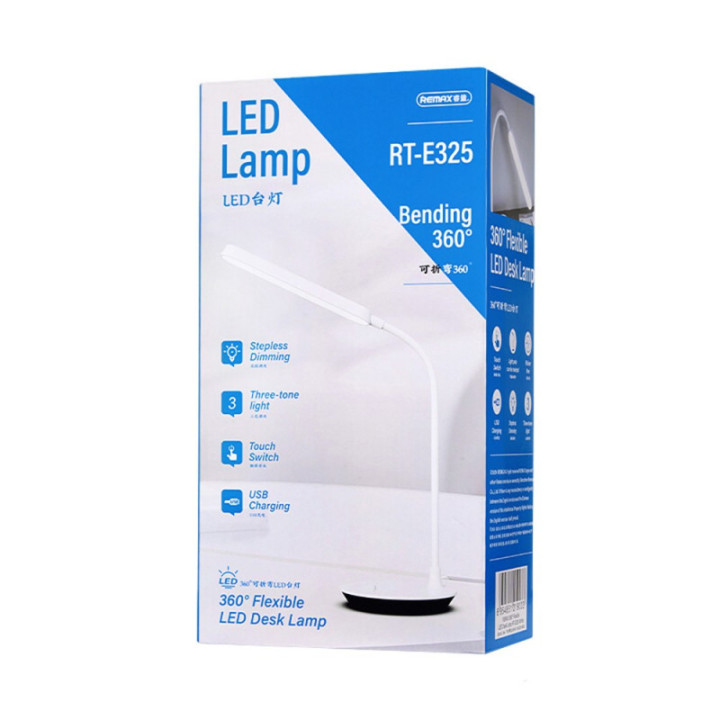 Lâmpada de Mesa LED Flexível 360° com Regulação Tátil e Bateria 1200mAh