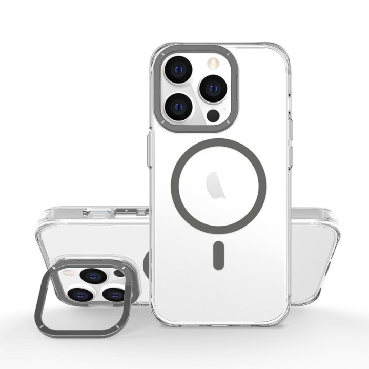 Capa Frame antichoque com aro de alumínio e MagSafe para iPhone 13 Pro / 14 Pro