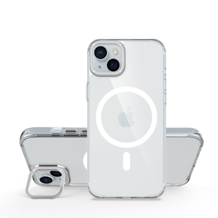 Capa Frame antichoque com aro de alumínio e MagSafe para iPhone 14 Plus / 15 Plus